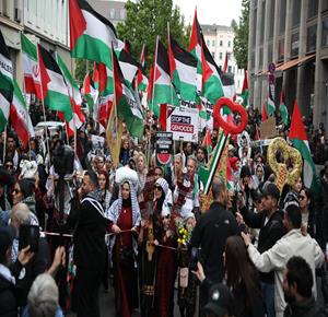 المسيرة المركزية لإحياء الذكرى الـ78 للنكبة الفلسطينية في العاصمة الألمانية برلين 
